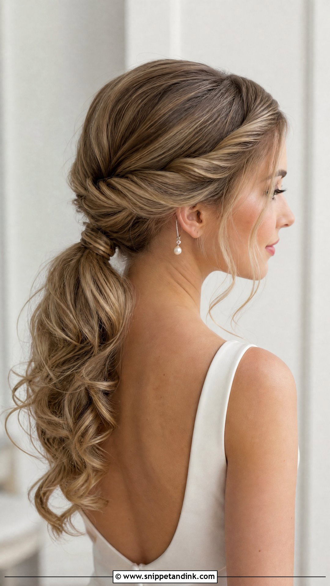 Bridal Twisted Ponytail - Snippet and Ink - 15 Bridal Twist Hairstyles