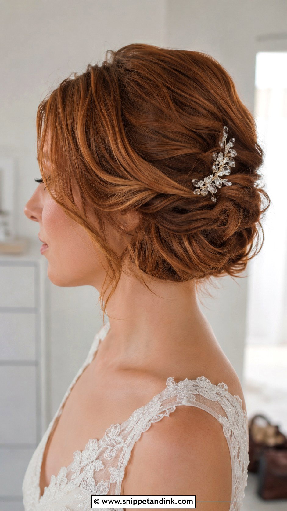 Bridal Updo For Short Hair - Snippet and Ink - 15 Modern Bridal Updo Ideas
