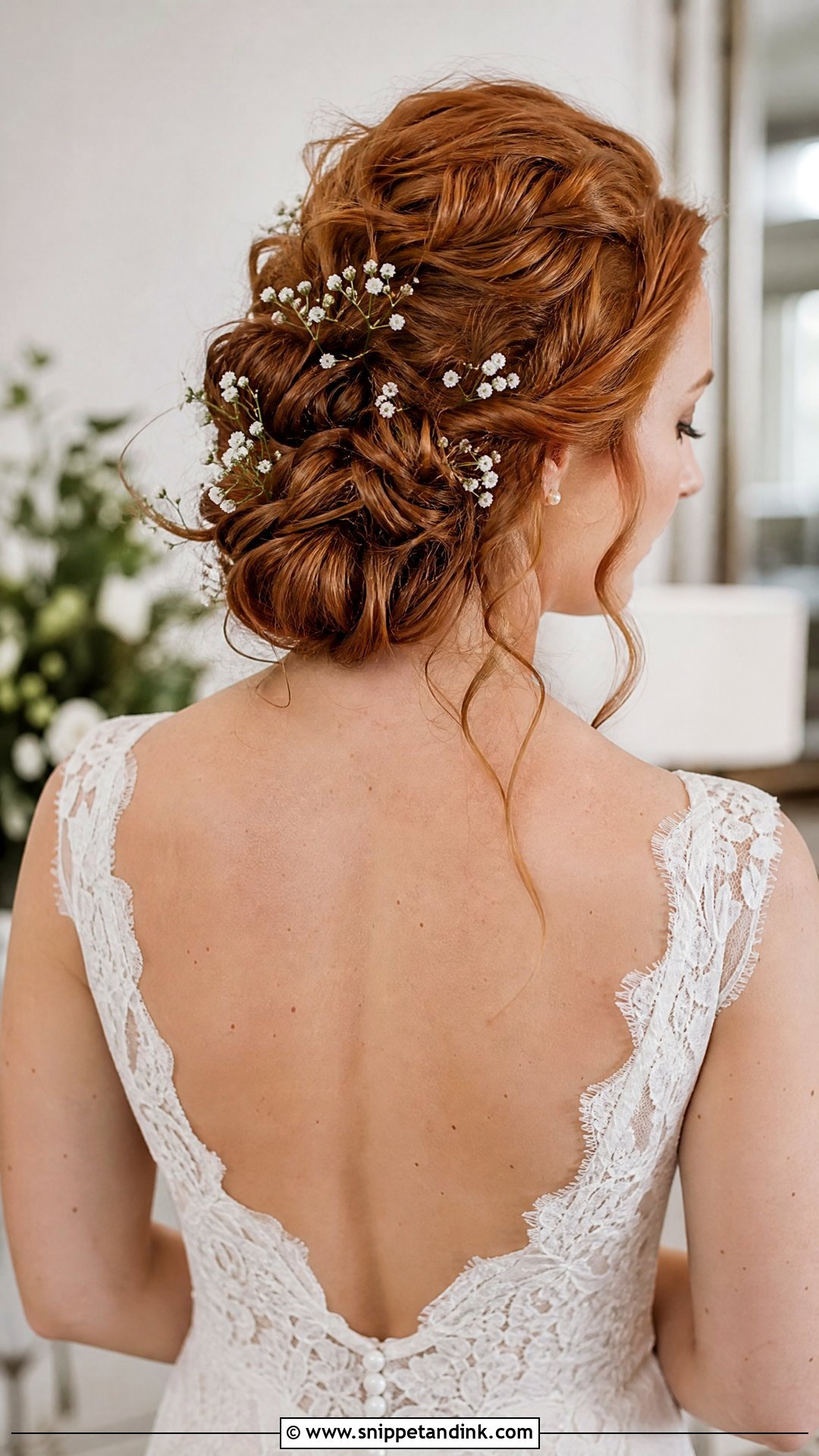Bridal Updo With Babys Breath - Snippet and Ink - 15 Bridal Hairstyles Flowers