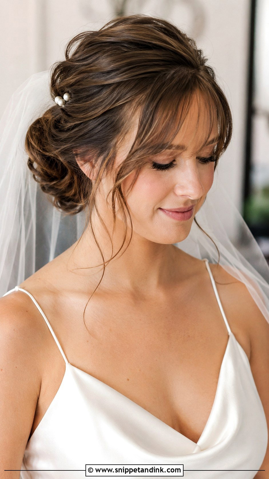 Bridal Updo With Bangs - Snippet and Ink - 20 Bride Hair with Bangs