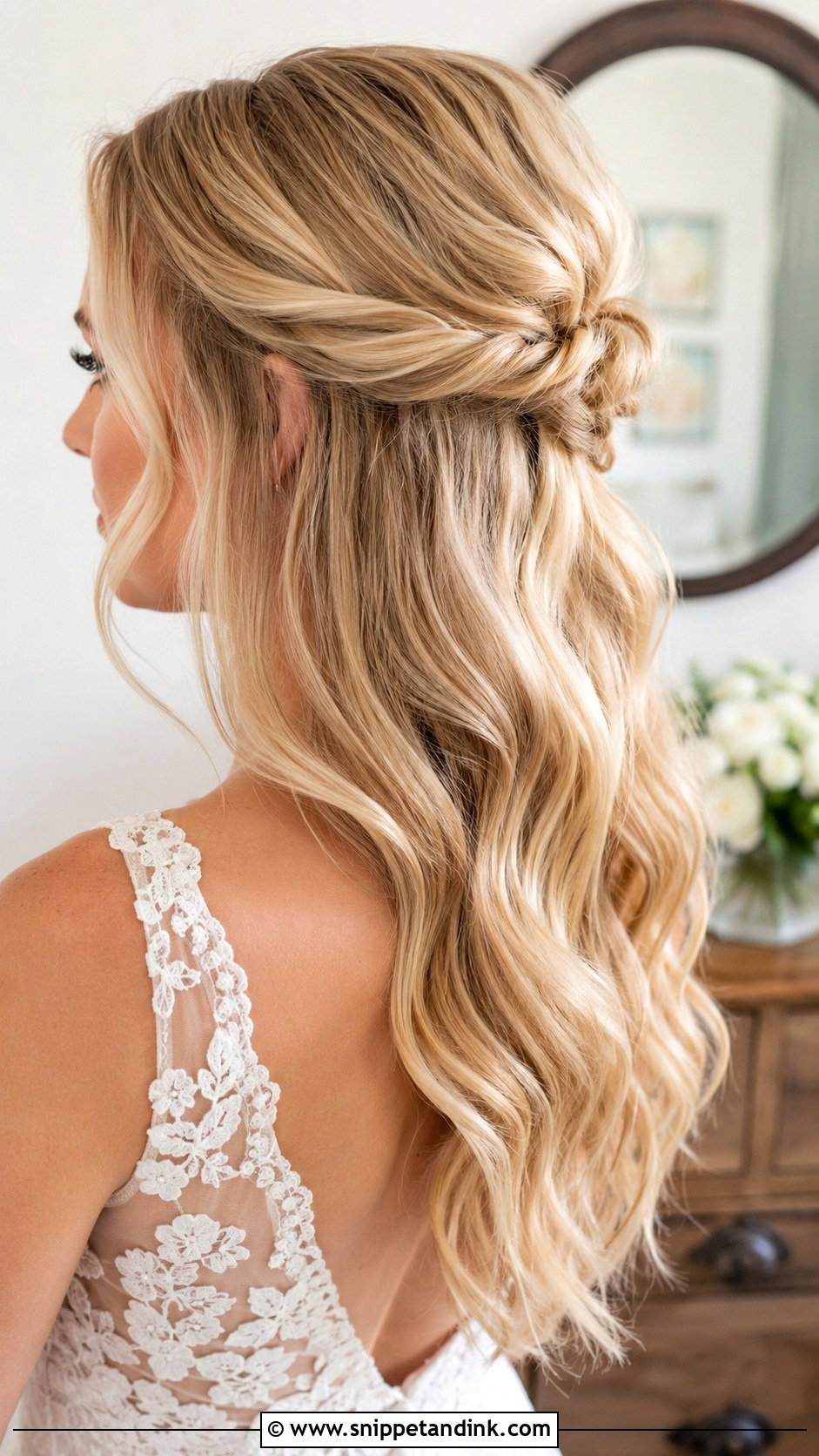 Bridal Updo With Curtain Bangs Tutorial - Snippet and Ink - 20 Bridal Updo Tutorial Ideas