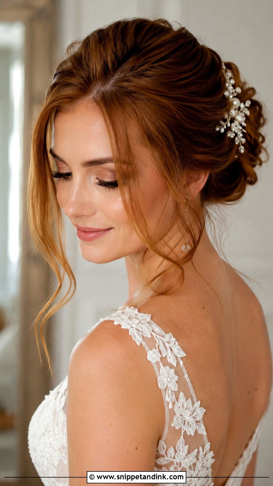 Bridal Updo With Face Framing Pieces - Snippet and Ink - 20 Bride Hairstyles Straight Hair
