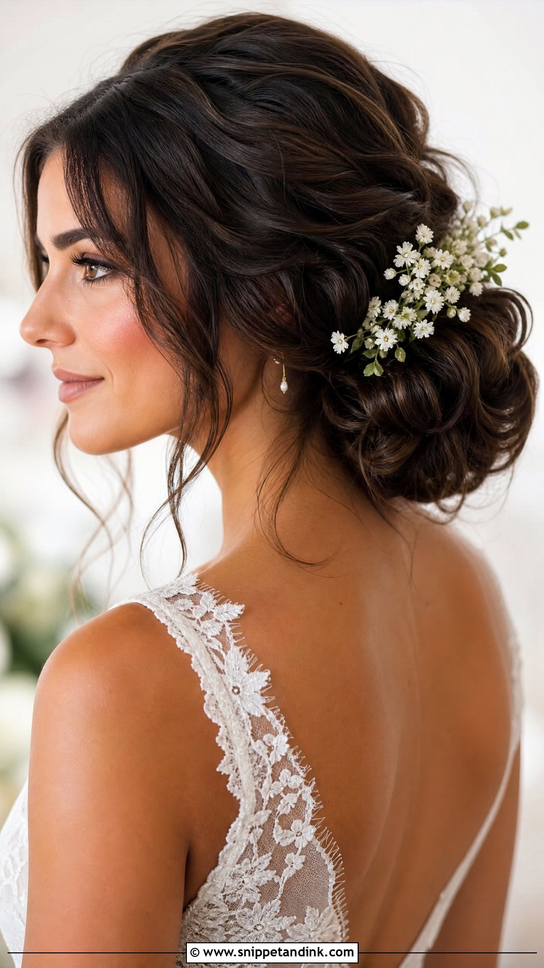 Bridal Updo With Flowers - Snippet and Ink - 15 Bridal Updos