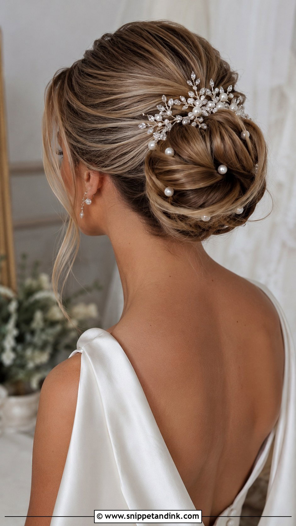 Bridal Updo With Hairpiece or Accessory - Snippet and Ink - 20 Hair Up Styles Wedding