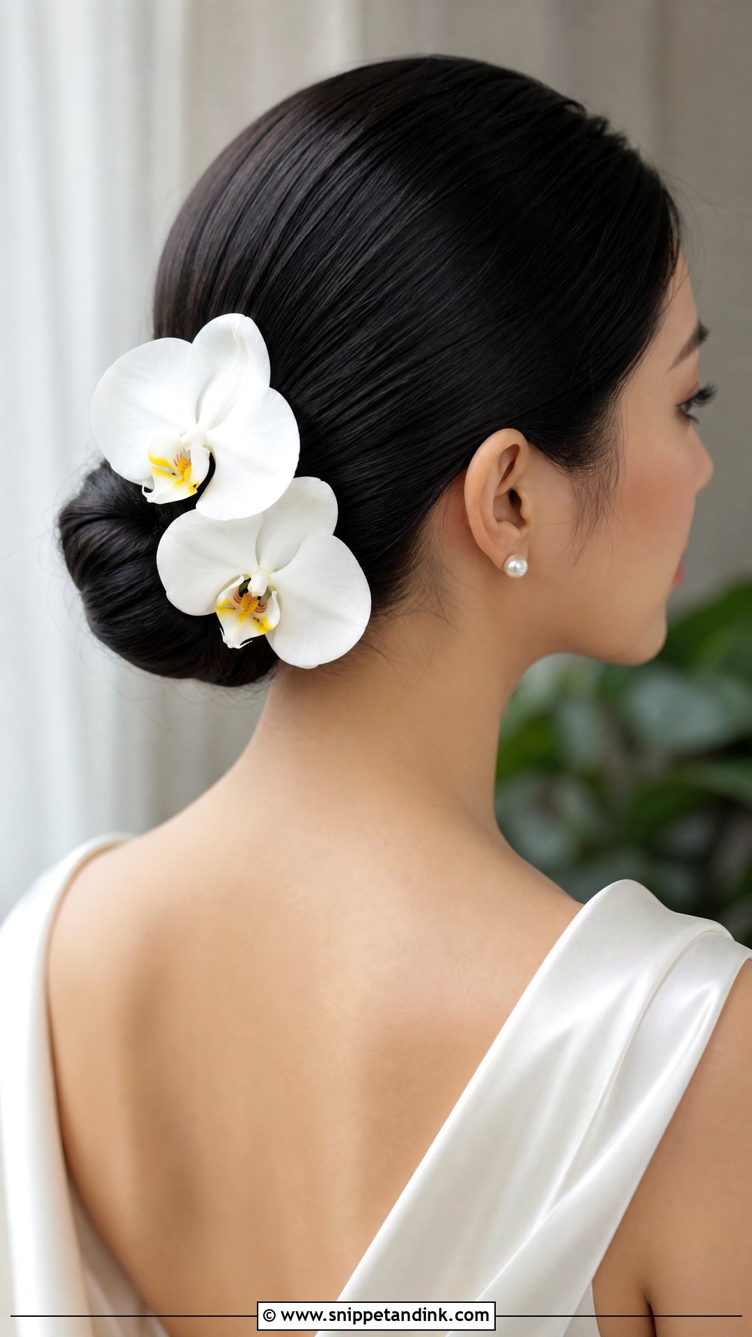 Bridal Updo With Orchids - Snippet and Ink - 15 Bridal Updo with Flowers Ideas