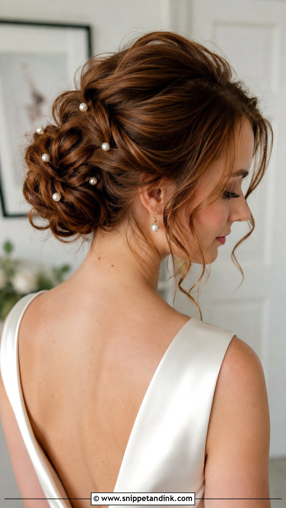 Bridal Updo With Pearl Pins - Snippet and Ink - 20 Brides Updo Hairstyles