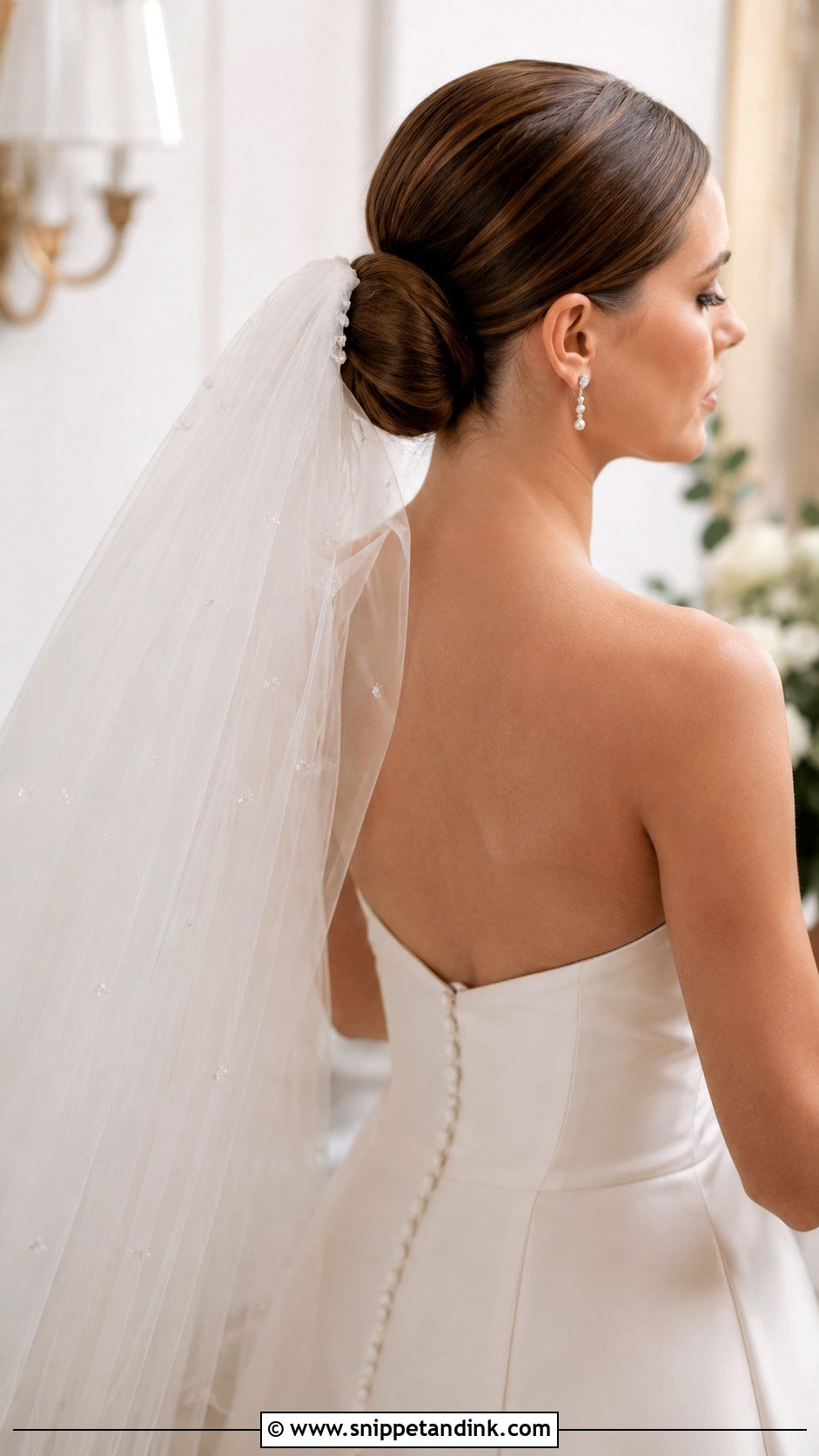 Bridal Updo With Statement Veil - Snippet and Ink - 20 Elegant Updo Wedding Hairstyles