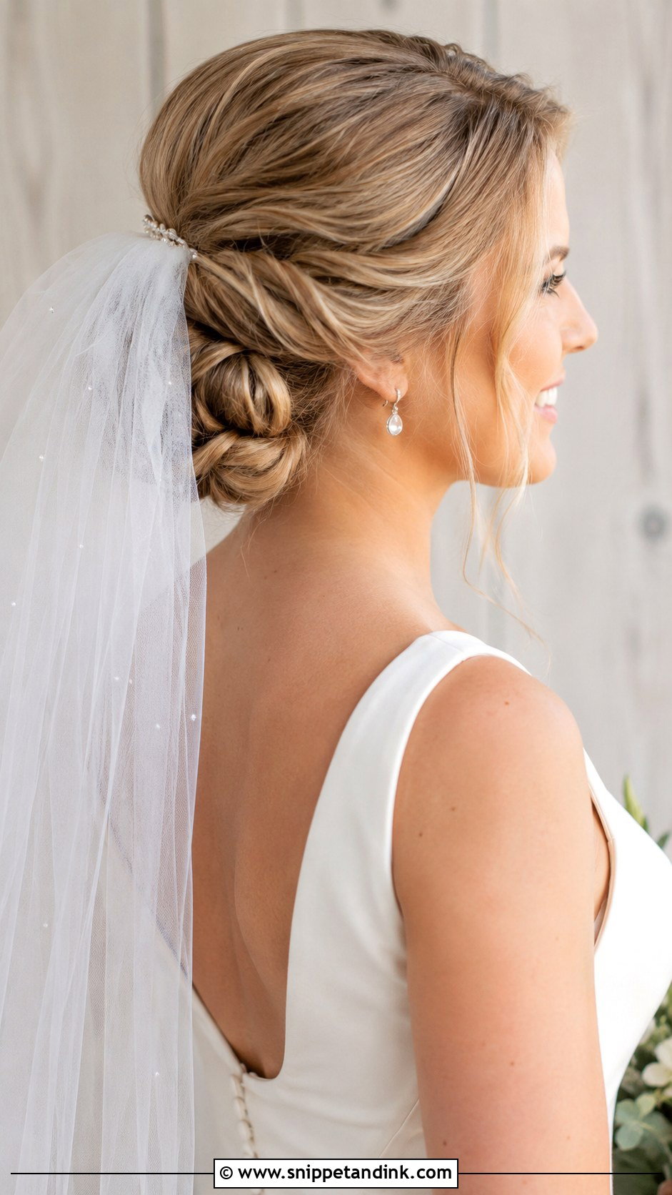 Bridal Updo With Veil - Snippet and Ink - 20 Brides Updo Hairstyles