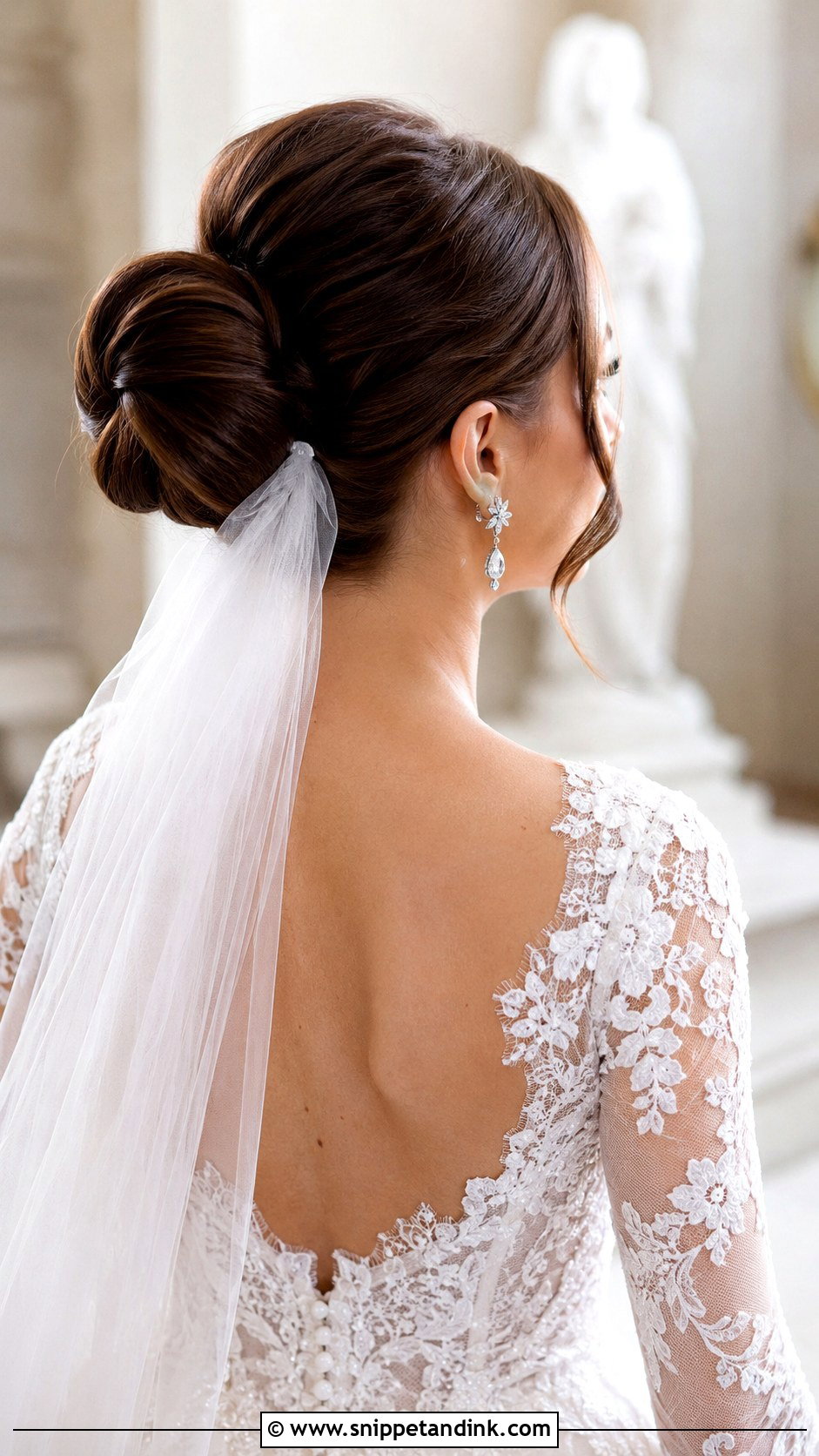 Bridal Updo With Veil - Snippet and Ink - 30 Bridal Hair Inspiration Ideas