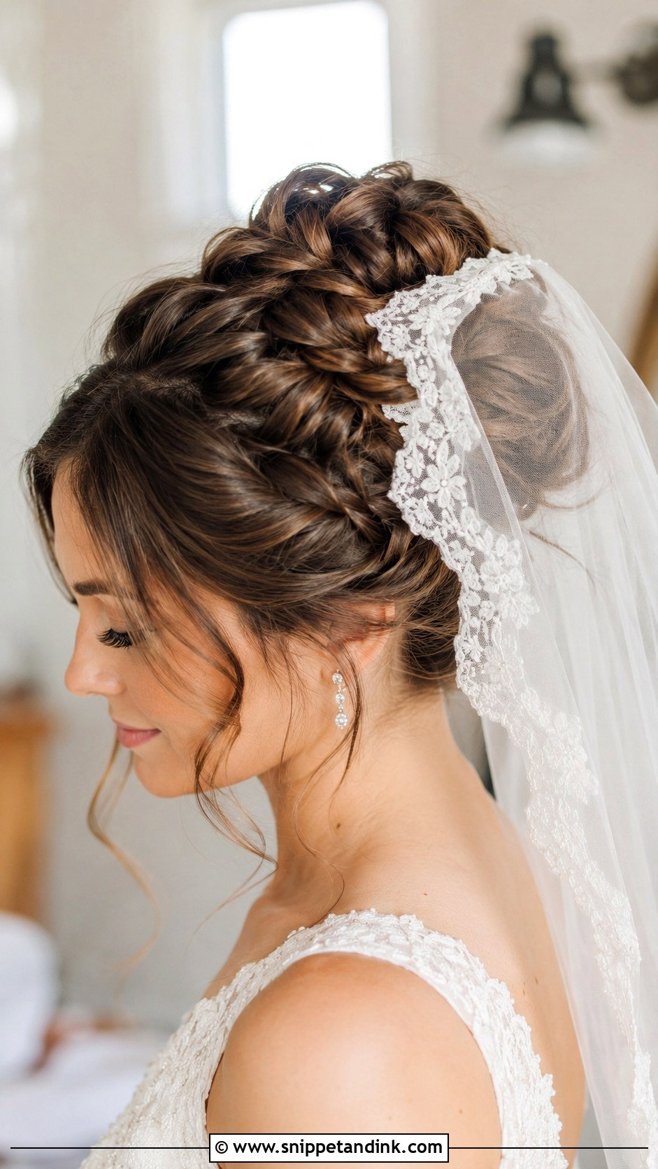 Bridal Updo With Veil for Fine Hair - Snippet and Ink - 25 Bridal Hair for Fine Hair Ideas