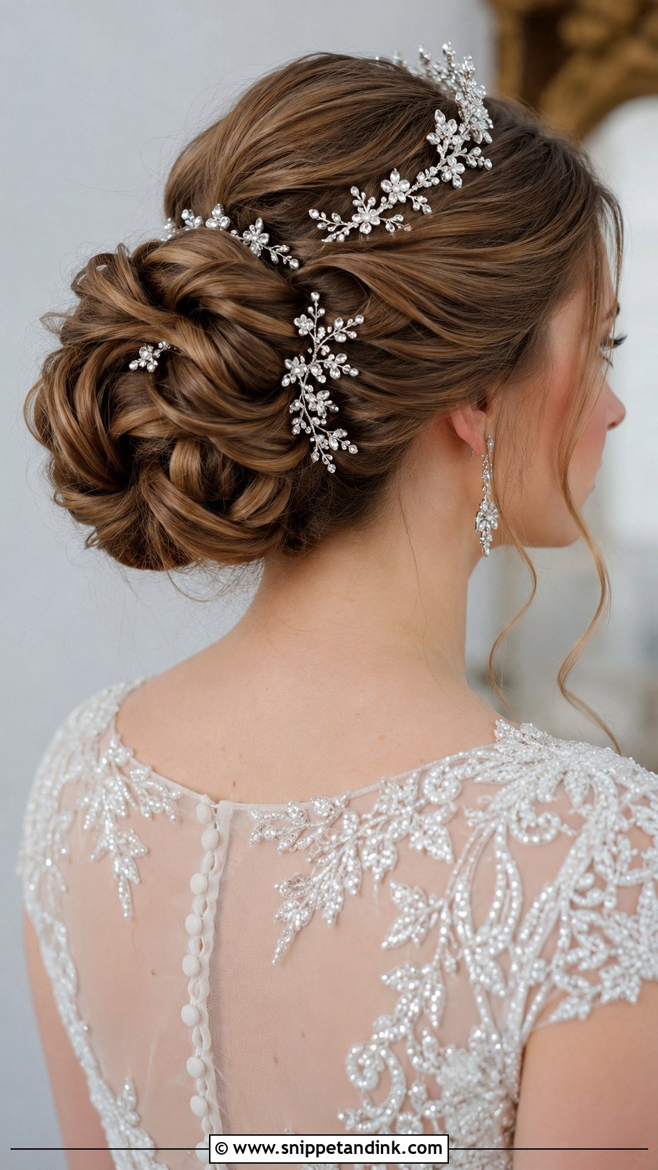Bridal Updo with Hair Accessories - Snippet and Ink - 25 Hairstyles for Brides