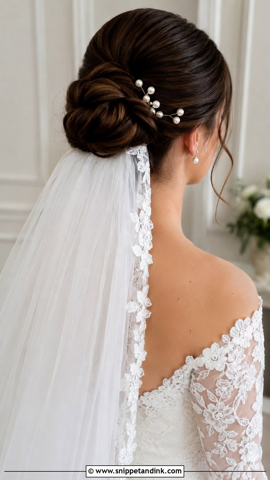 Bridal Updo with Veil - Snippet and Ink - 25 Hairstyles for Brides