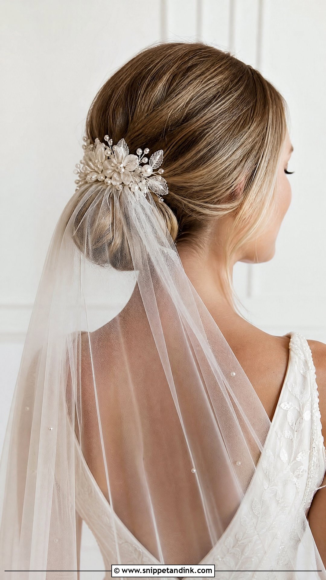Bridal Veil Comb - Snippet and Ink - 15 Bridal Hair Ornaments