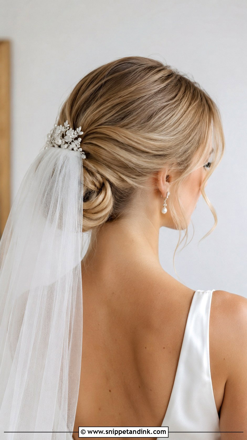Bridal Veil Hairstyle - Snippet and Ink - 20 Bridal Hairstyles for Wedding