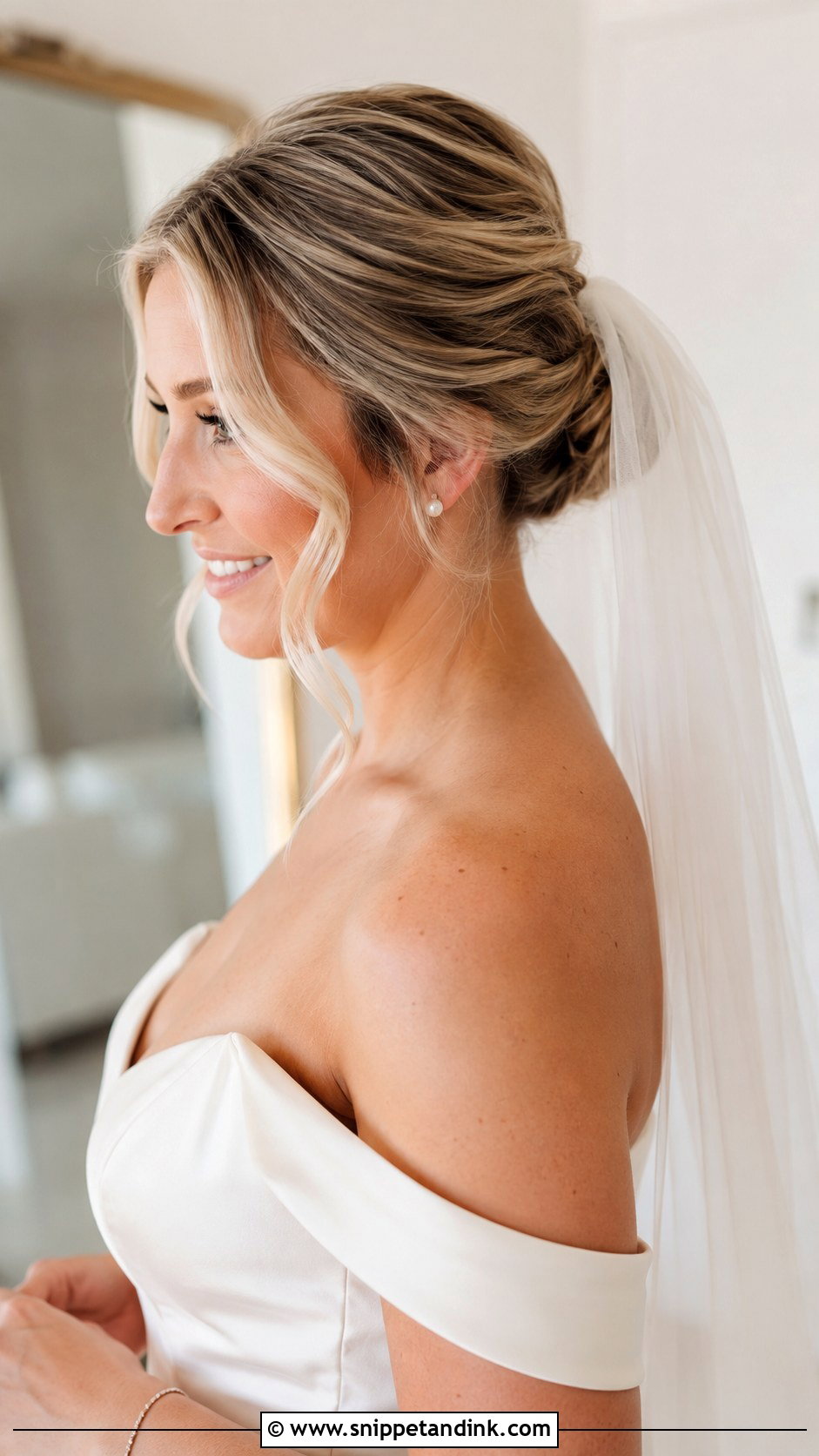 Bridal Veil Hairstyle For Oval Face - Snippet and Ink - 20 Bridal Hairstyles for Oval Face Shape