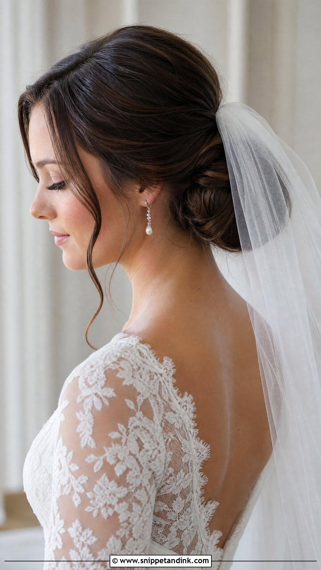 Bridal Veil Hairstyle - Snippet and Ink - 15 Best Bridal Hairstyles