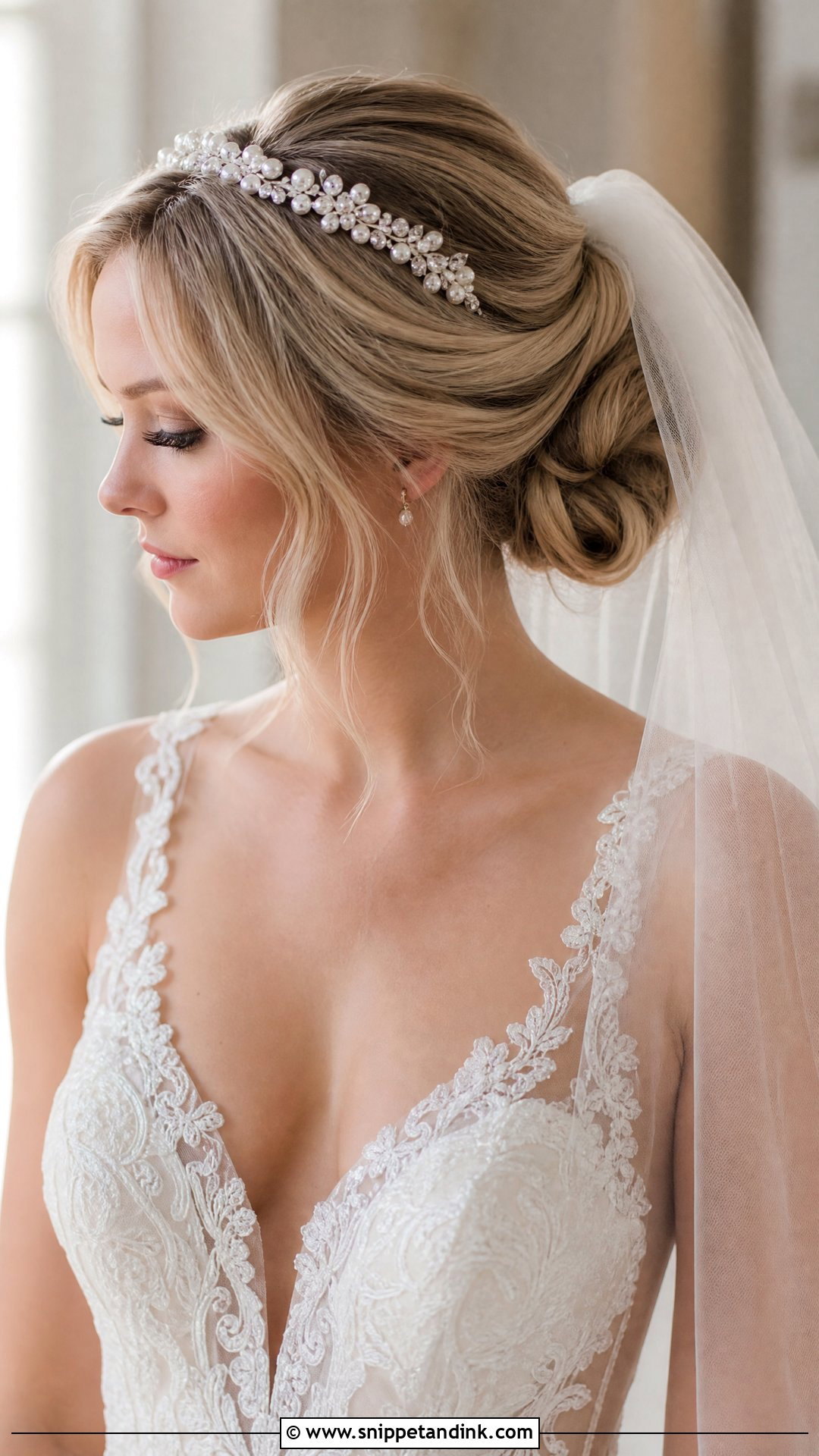 Bridal Veil With Headband Hairstyle - Snippet and Ink - 15 Bridal Hairstyle with Headband Ideas