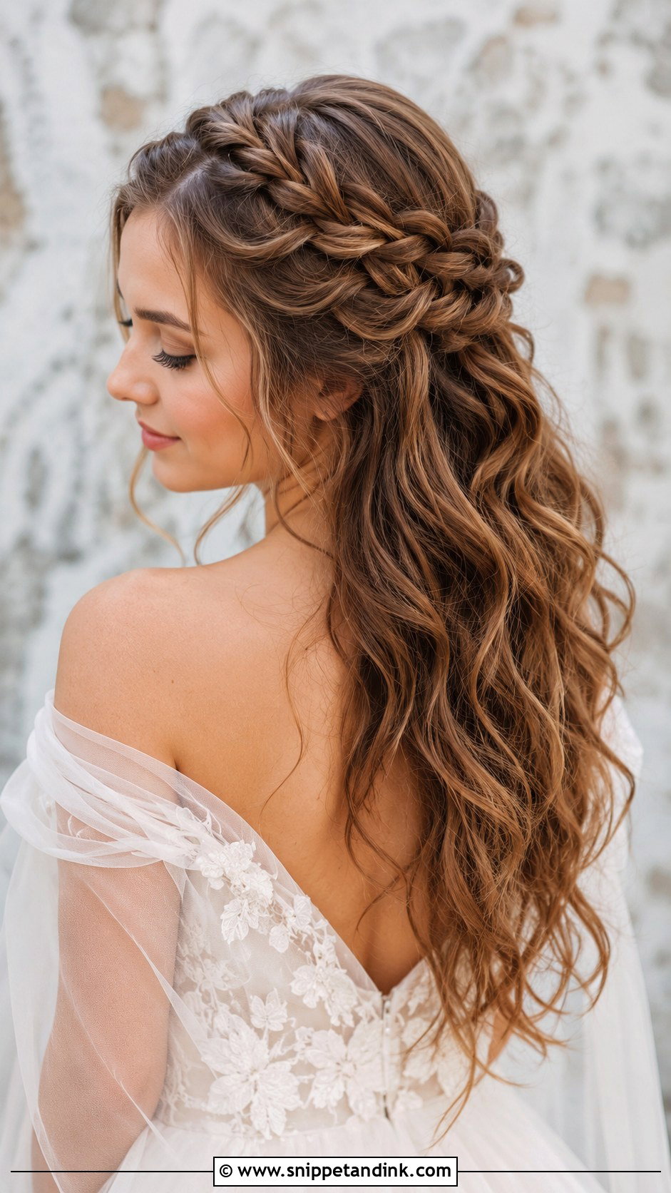 Bridal Waterfall Braid - Snippet and Ink - 25 Simple Engagement Hairstyles