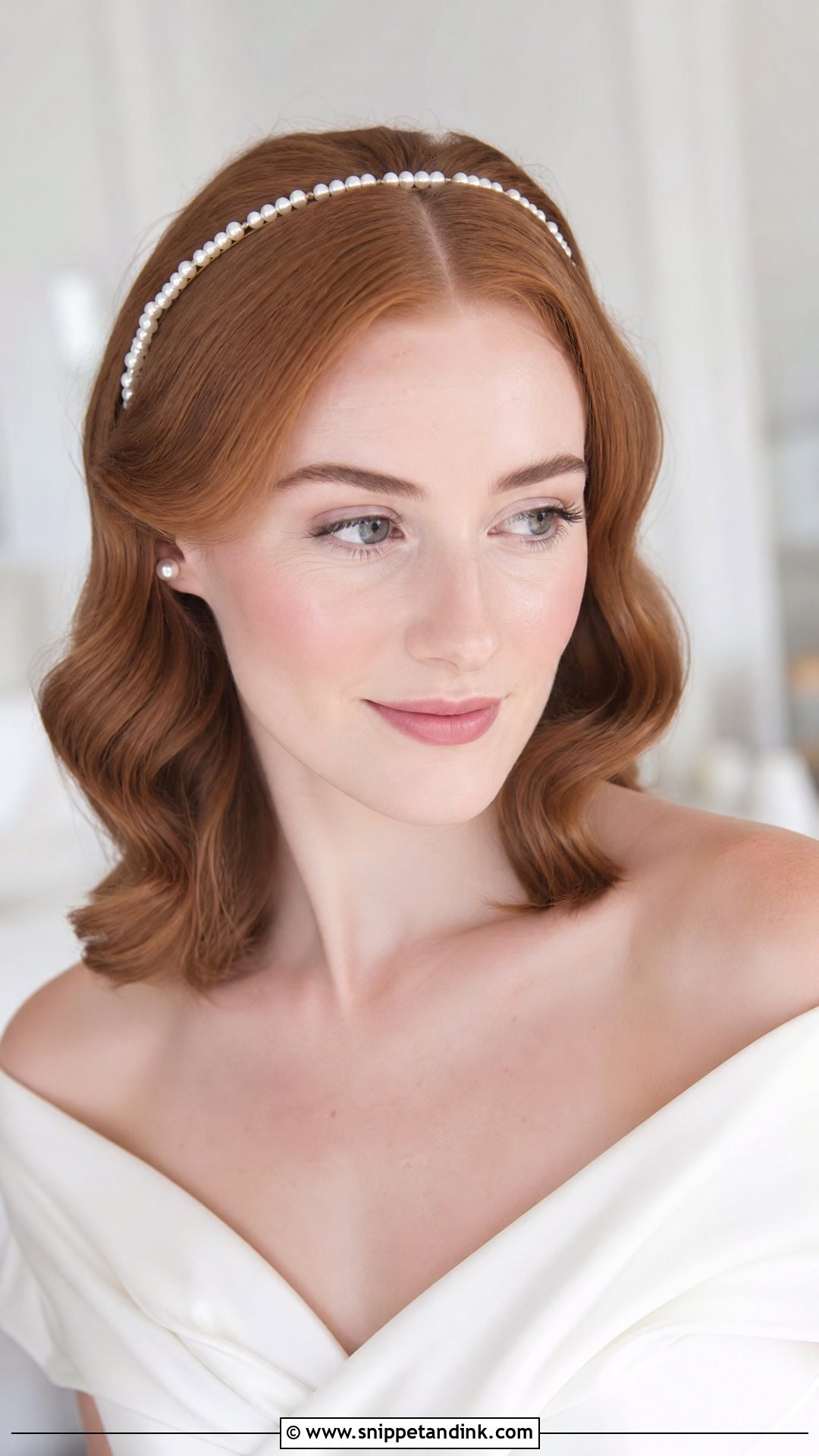 Bridal Waves With Pearl Headband - Snippet and Ink - 15 Bridal Hair Accessory Ideas