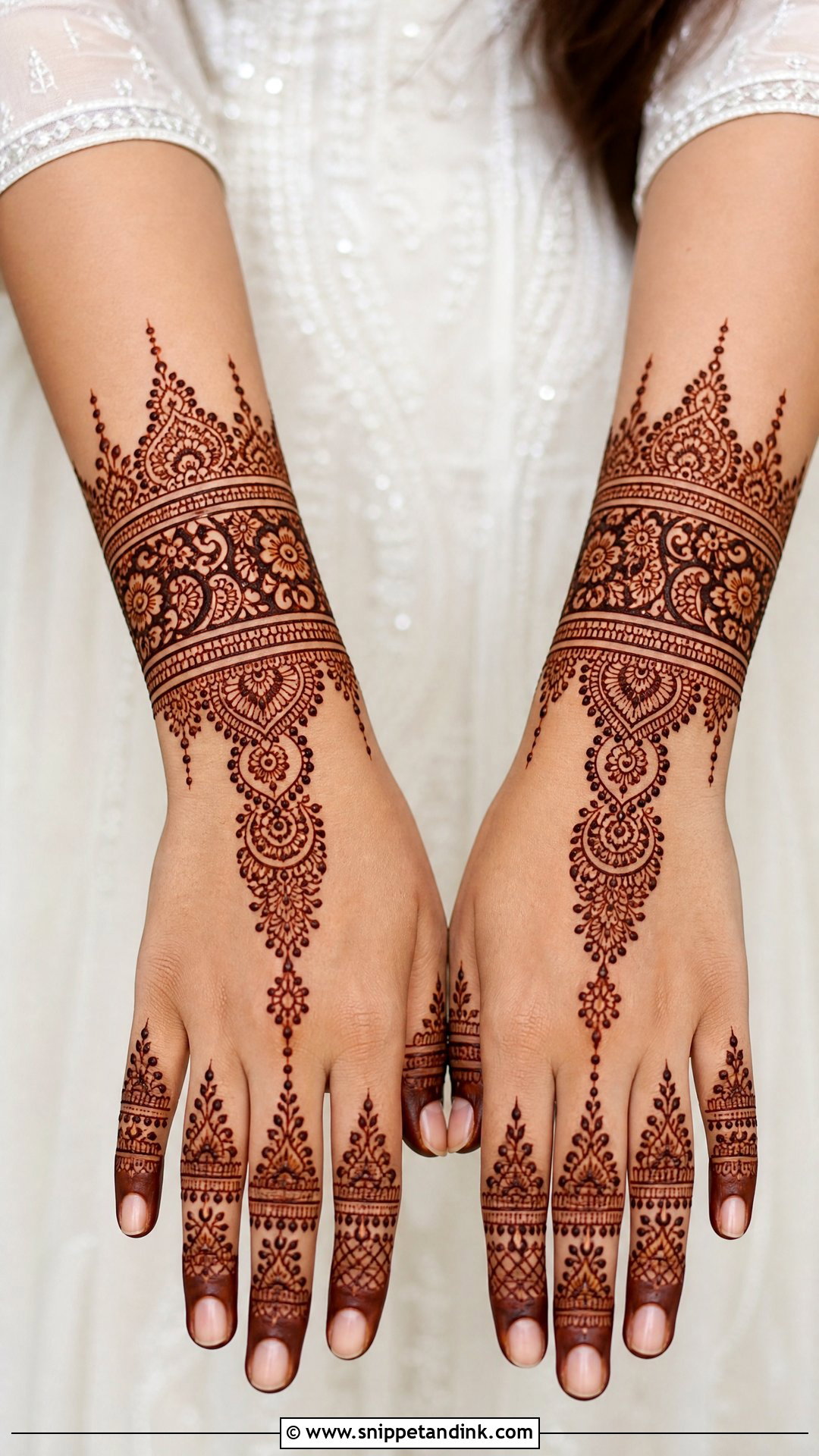 Bridal Wrist Cuff Mehndi Design - Snippet and Ink - 25 Wedding Mehndi Mehandi Design for Bride Ideas