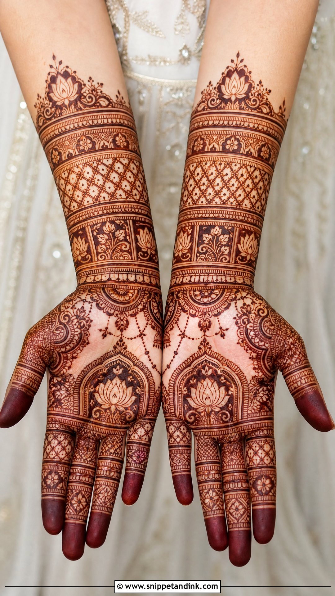 Bridal Wrist Mehndi Design - Snippet and Ink - 30 Wrist Mehndi Designs