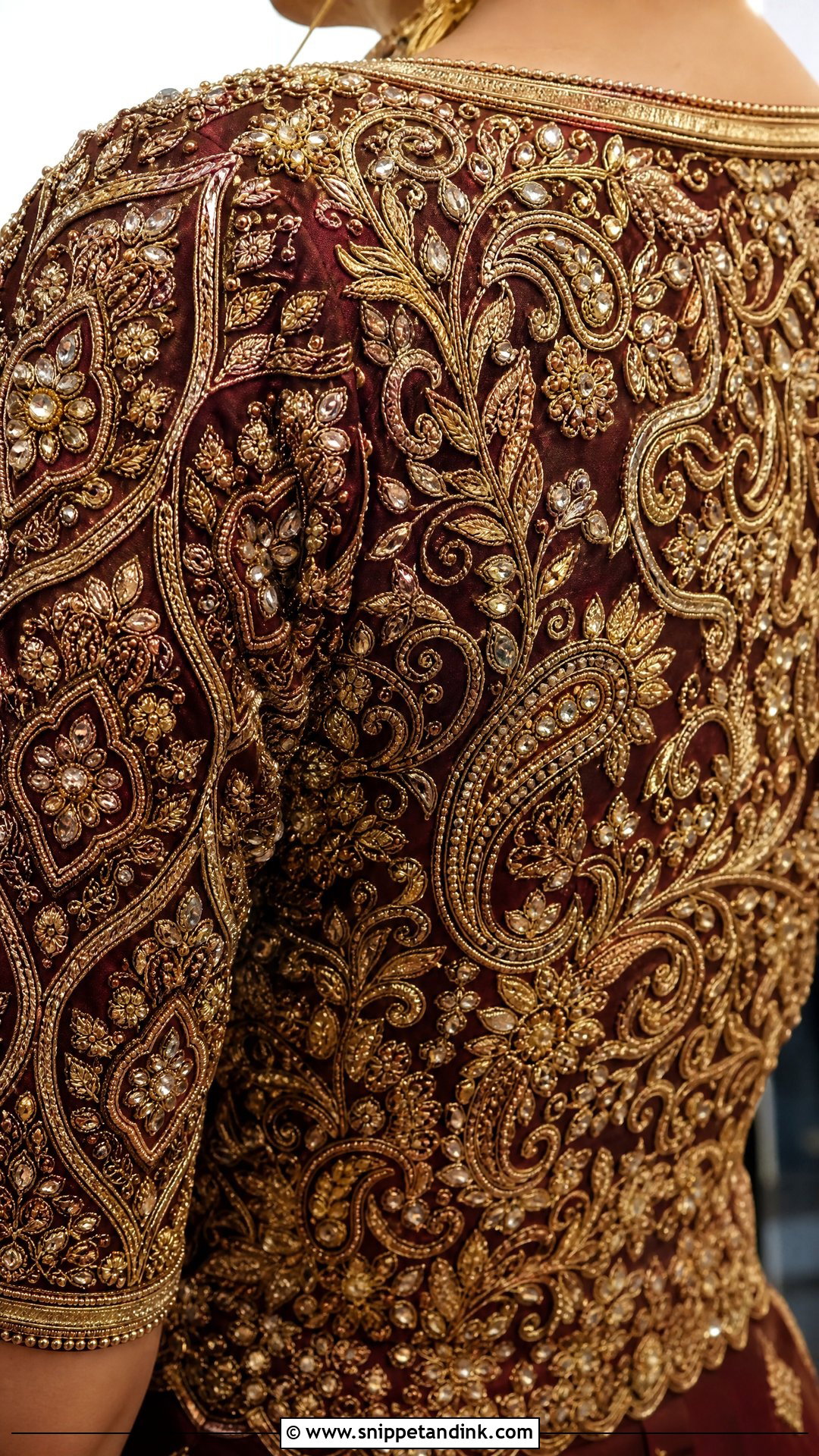 Bridal Zardosi Aari Work Blouse - Snippet and Ink - 25 Bridal Aari Work Ideas