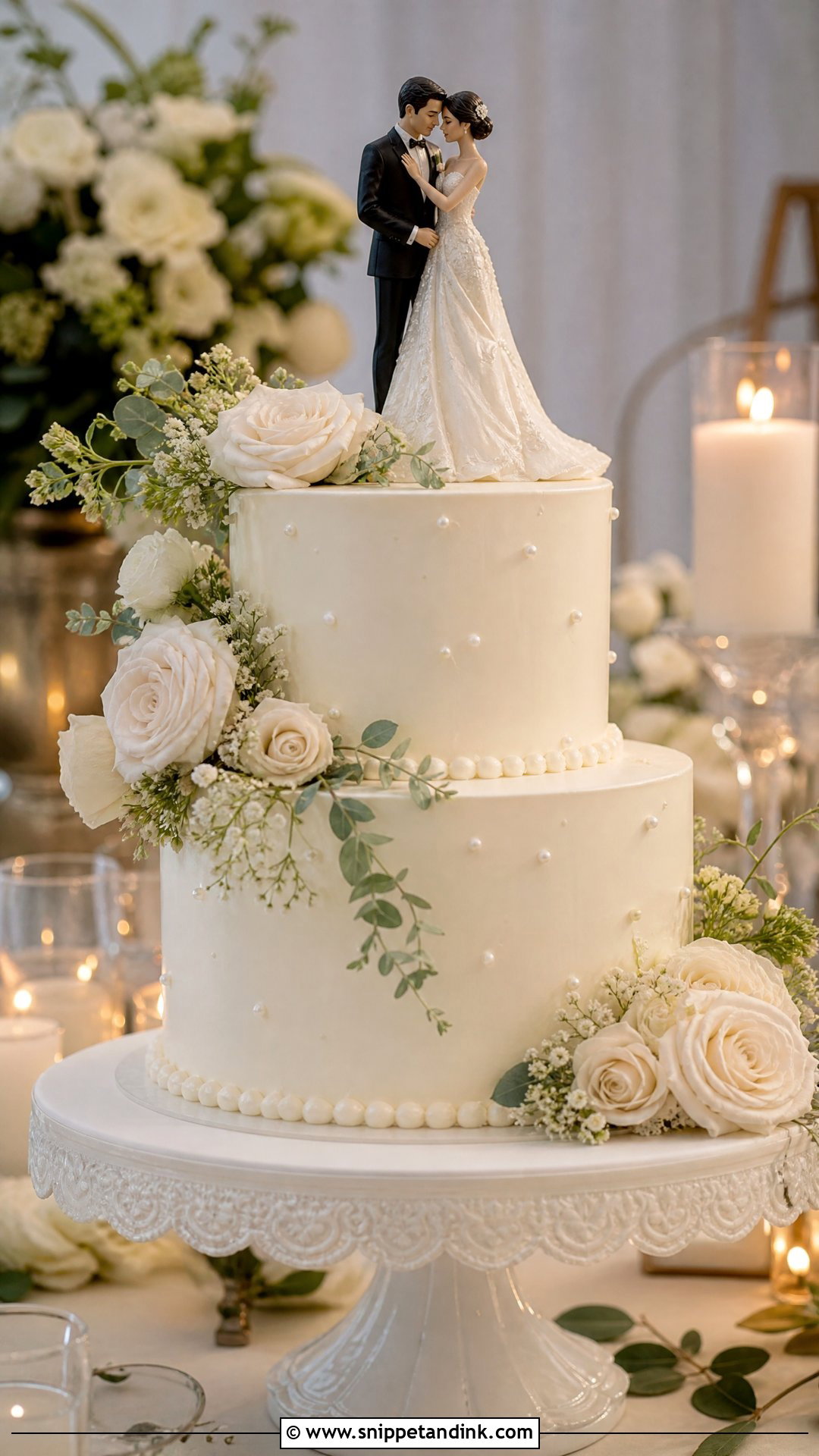 Bride And Groom Couple Cake - Snippet and Ink - 30 Couple Cake Designs