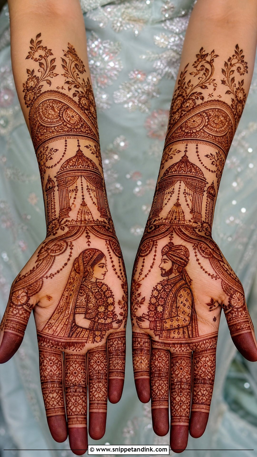 Bride And Groom Mehndi Design - Snippet and Ink - 20 Bridal Wedding Mehndi Designs Brides