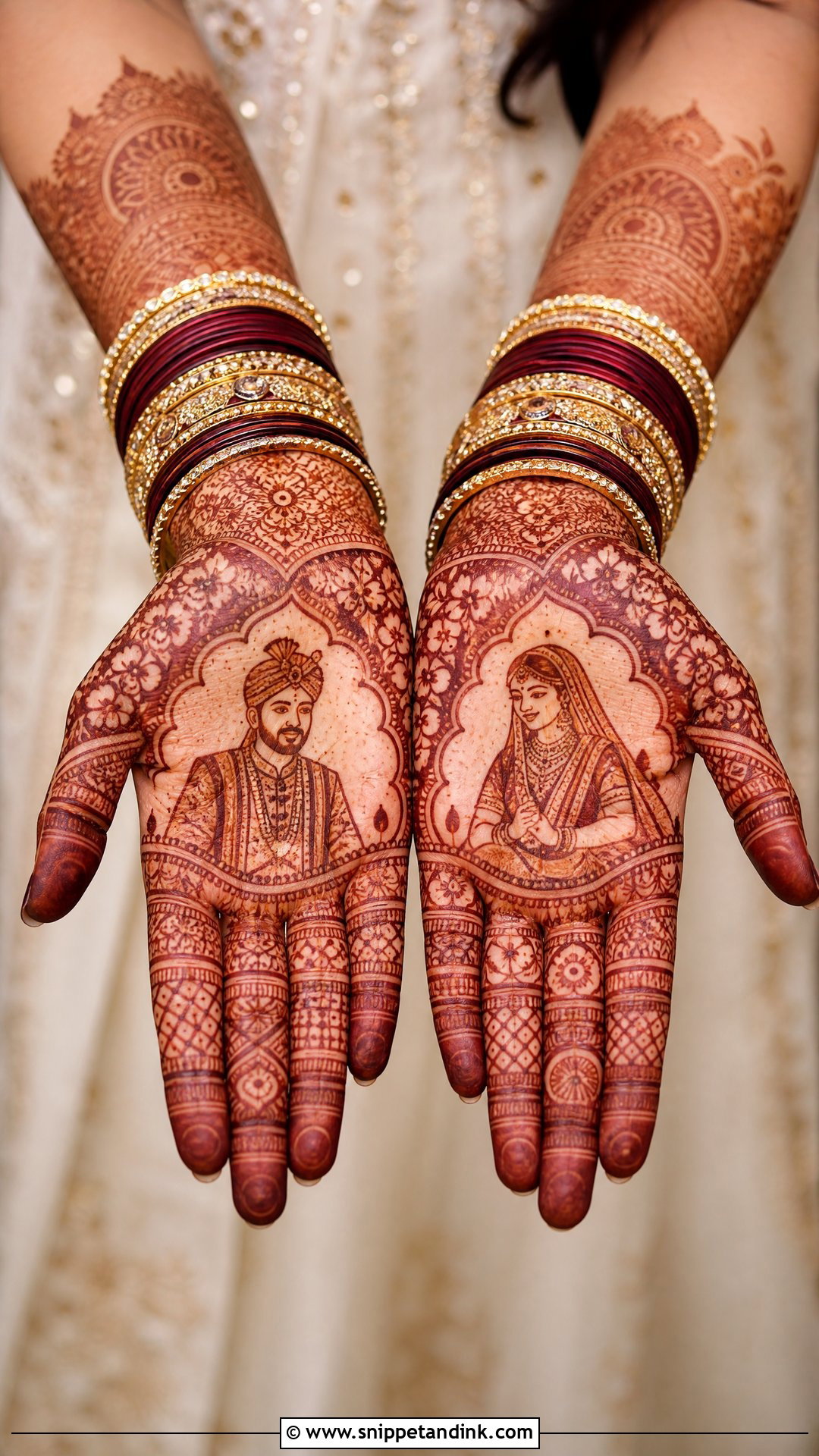 Bride And Groom Mehndi Design - Snippet and Ink - 20 Bridegroom Mehndi Designs
