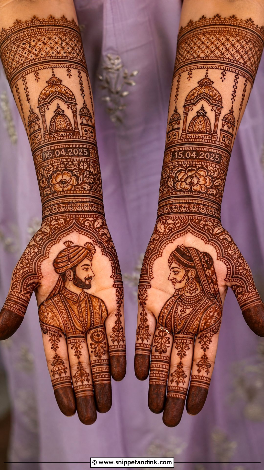 Bride And Groom Mehndi Design - Snippet and Ink - 25 Bridal Mehndi Designs Indian Weddings