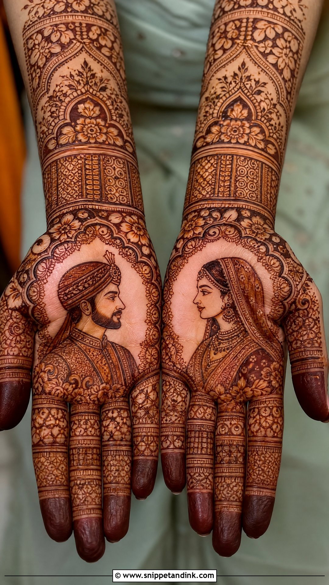 Bride And Groom Mehndi Design - Snippet and Ink - 30 Bride Mehndi Designs