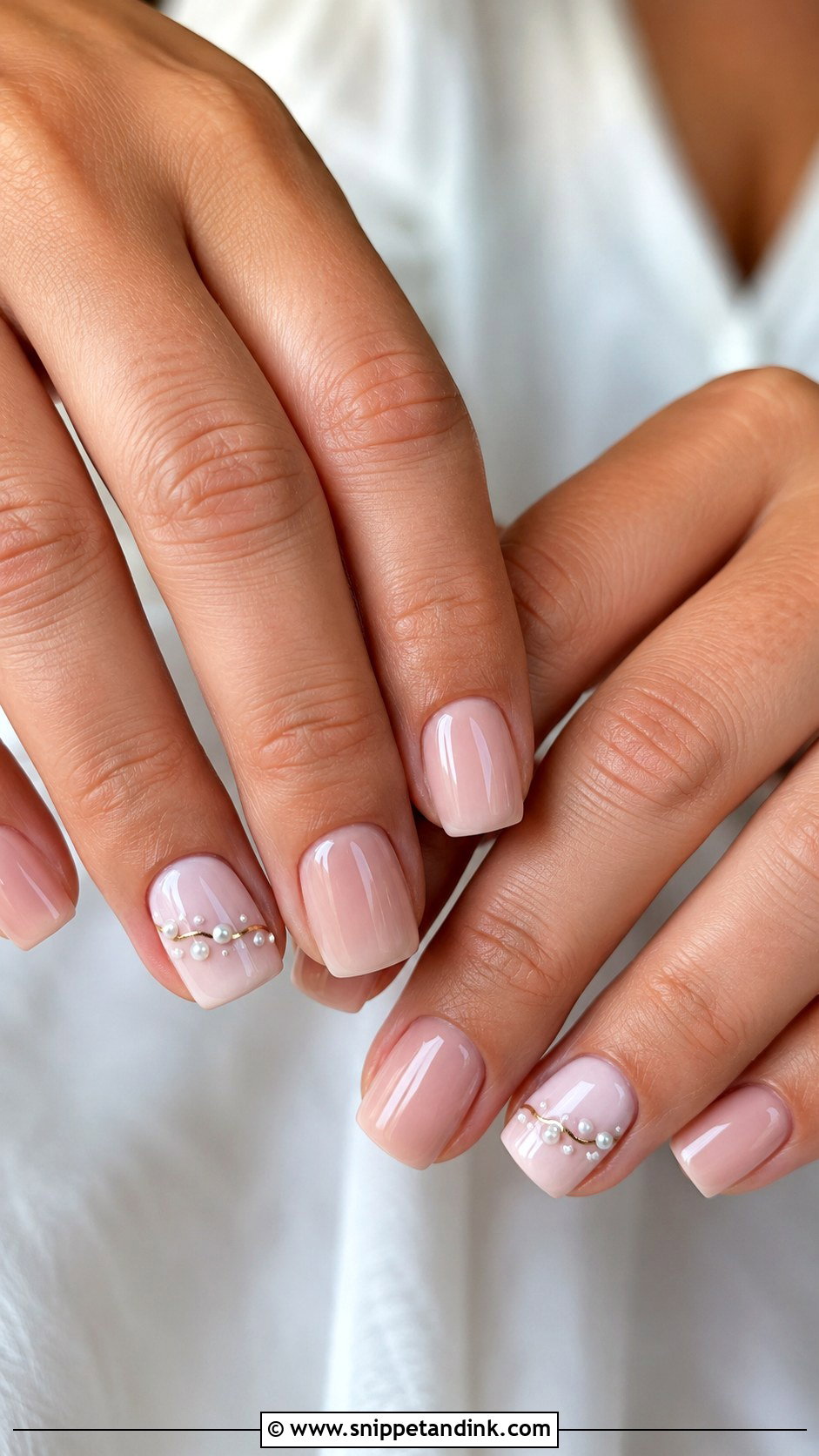 Bride And Groom Ring Finger Nails - Snippet and Ink - 20 Bride and Groom Nail Art Ideas