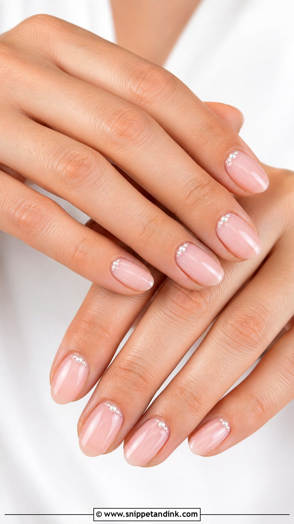 Bride Blush Pink Nails - Snippet and Ink - 20 Nail Art Design for Bride Ideas