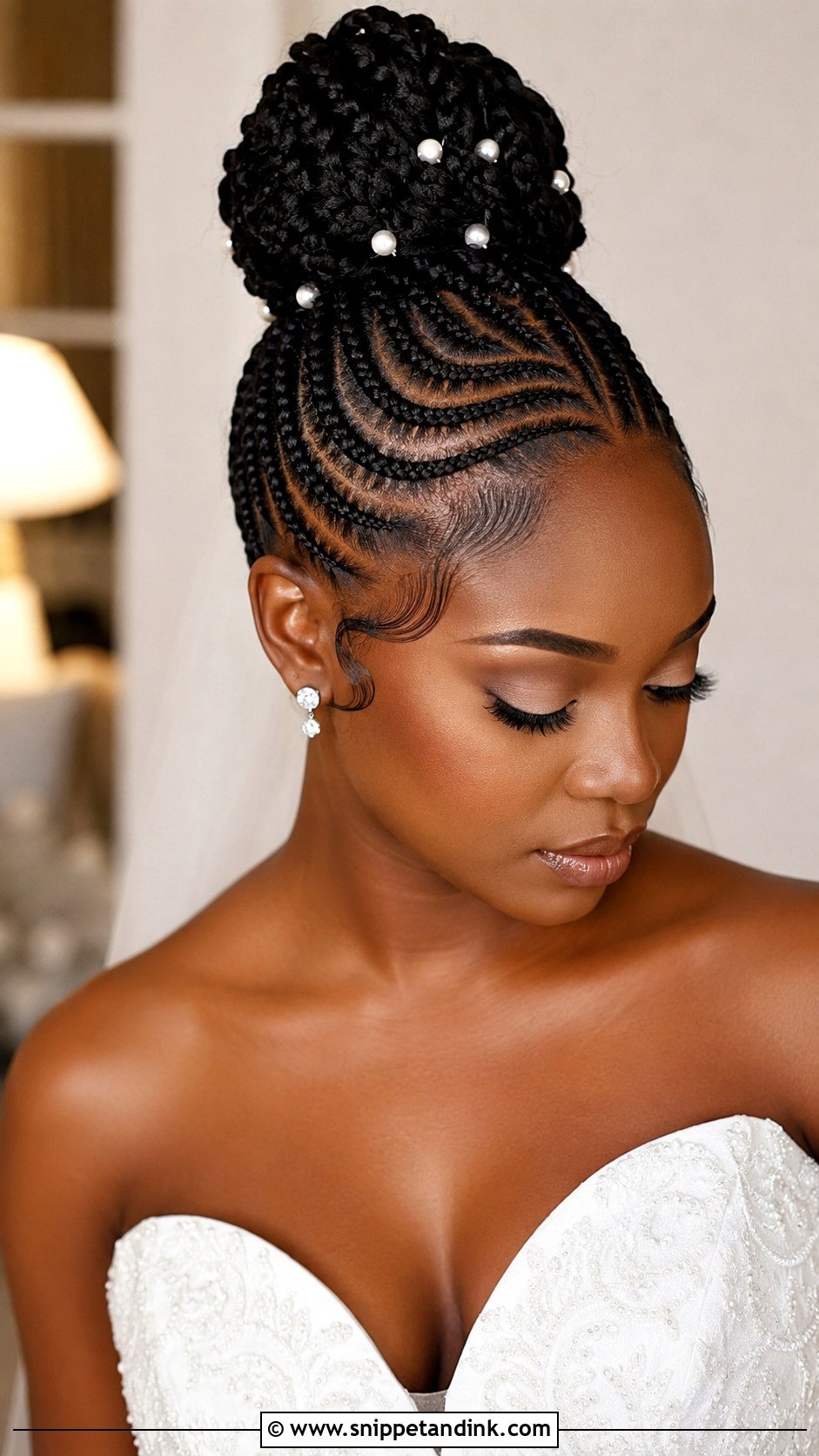 Bride Braids Cornrows Bun - Snippet and Ink - 20 Bride Braids Hairstyles