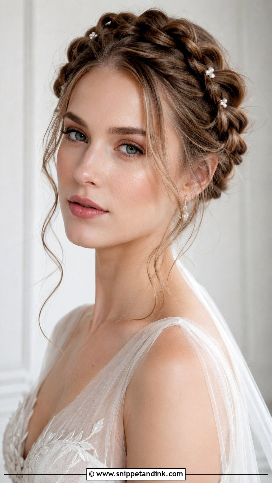 Bride Braids Crown Braid - Snippet and Ink - 20 Bride Braids Hairstyles
