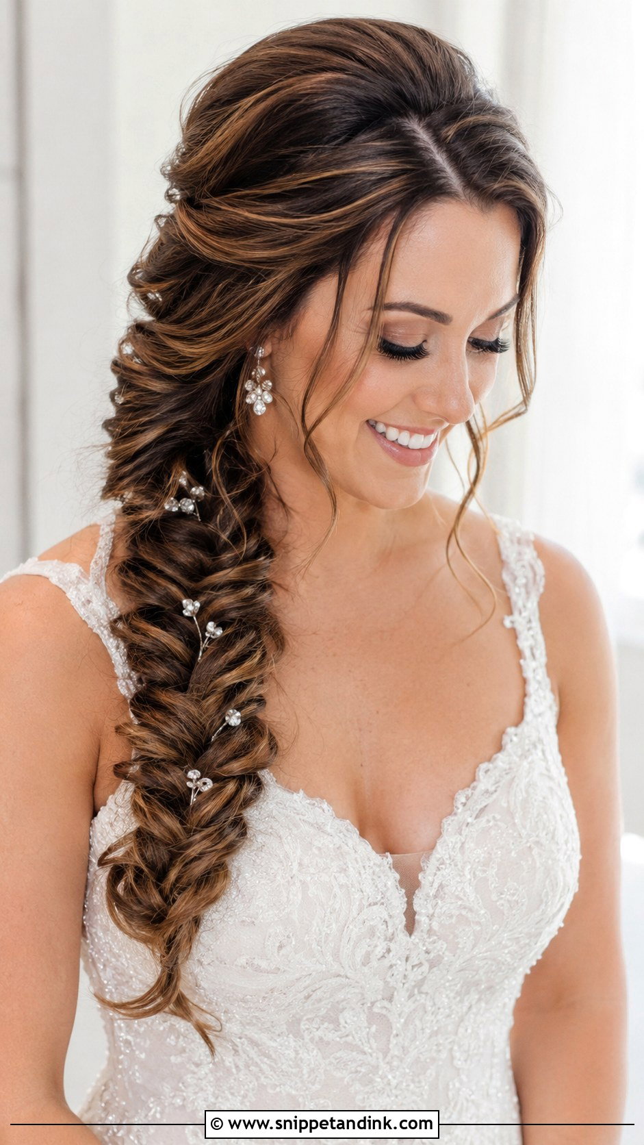 Bride Braids Fishtail Braid - Snippet and Ink - 20 Bride Braids Hairstyles