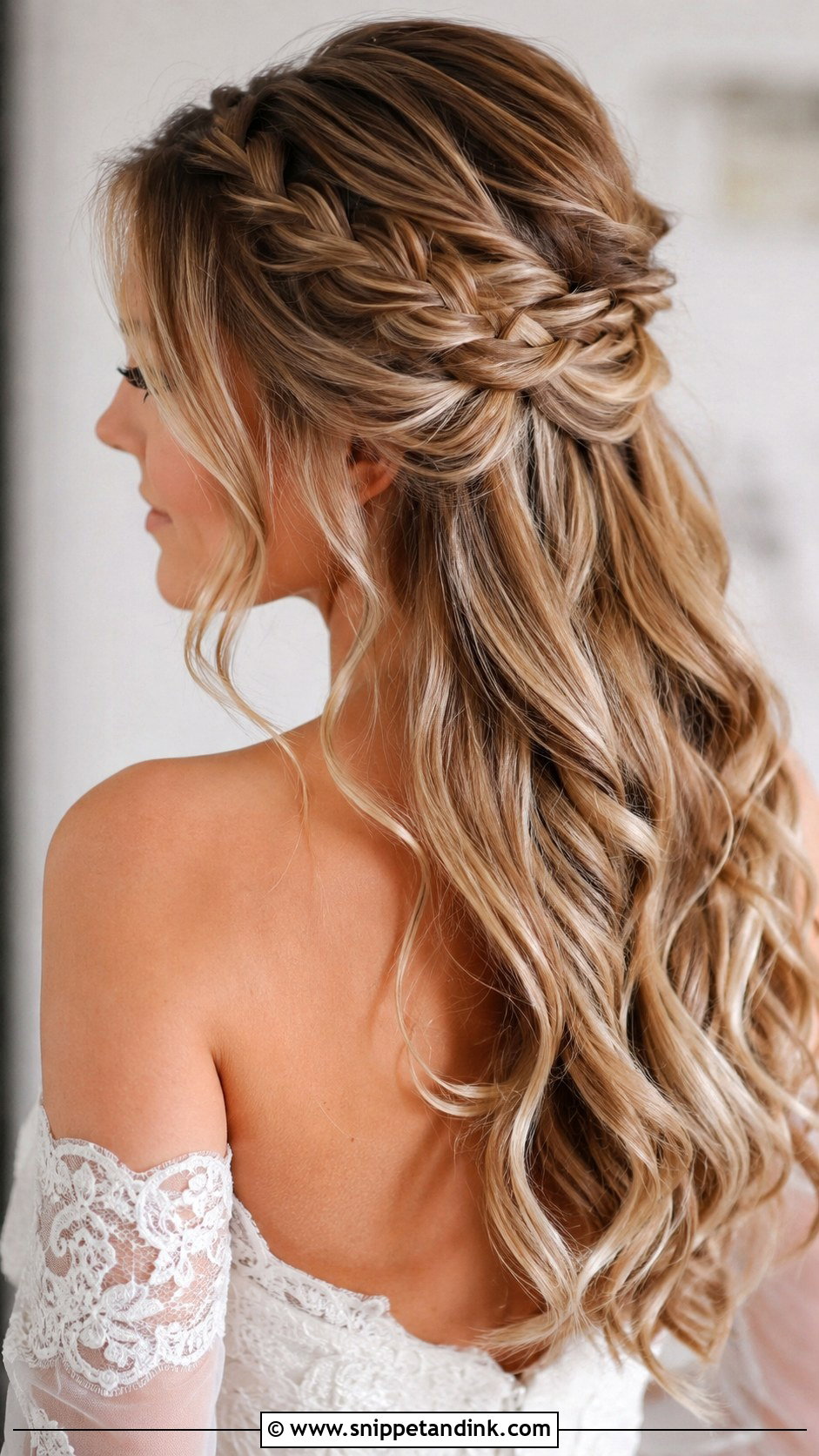 Bride Braids Half Up Half Down - Snippet and Ink - 20 Bride Braids Hairstyles