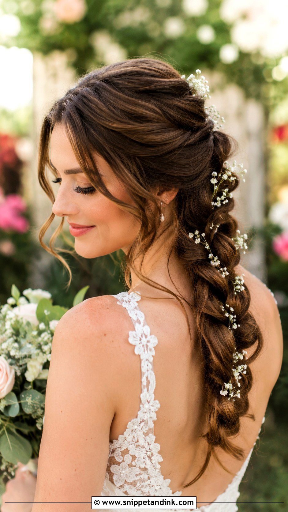 Bride Braids With Flowers - Snippet and Ink - 20 Bride Braids Hairstyles