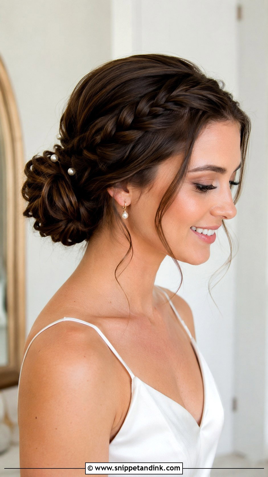 Bride Braids With Low Bun - Snippet and Ink - 20 Bride Braids Hairstyles