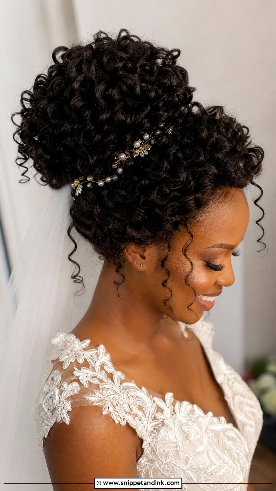 Bride Curly Updo Tutorial - Snippet and Ink - 15 Bride Hair Tutorial Ideas
