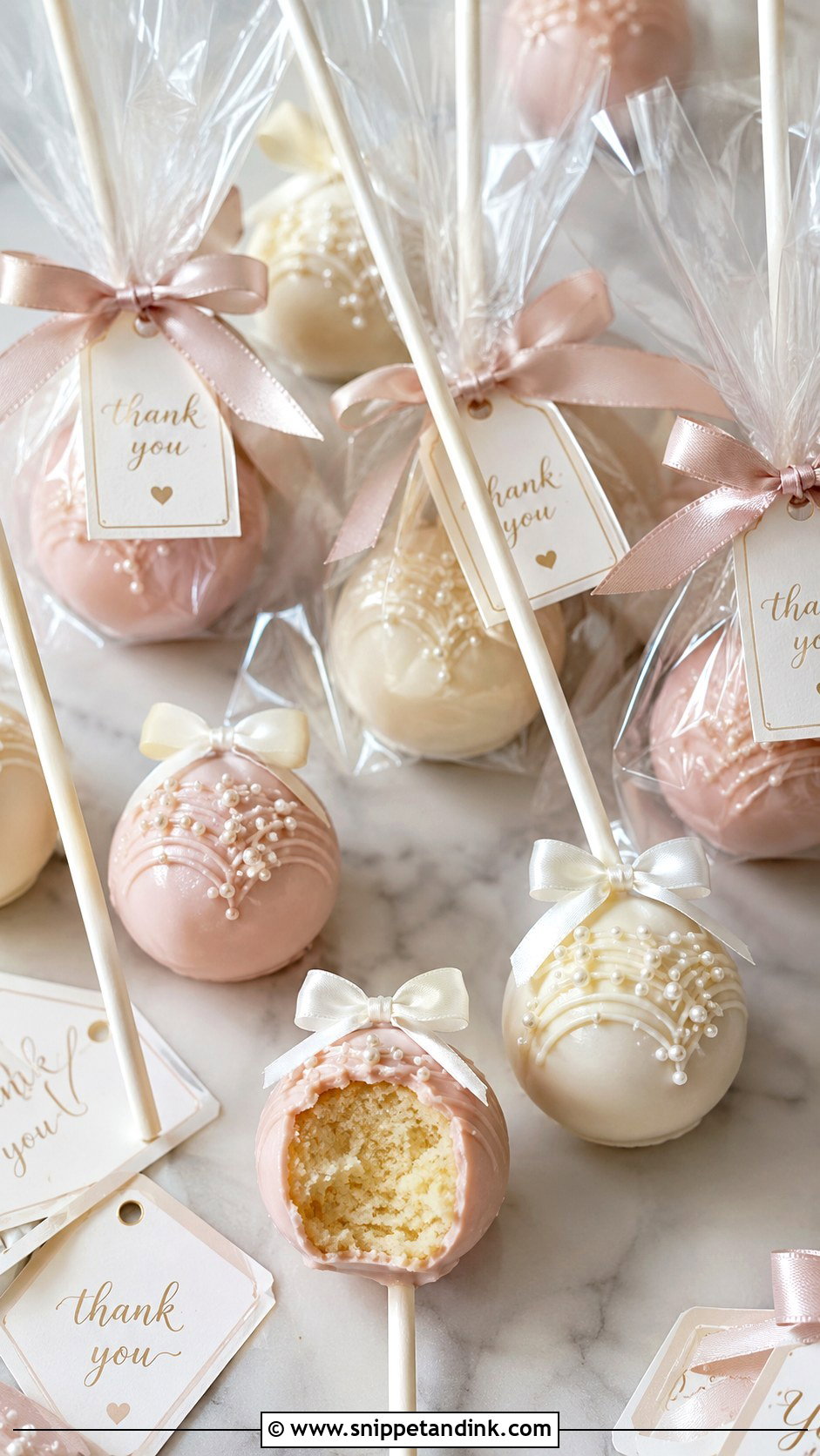 Bride Favor Cake Pops - Snippet and Ink - 35 Bride Cake Pops
