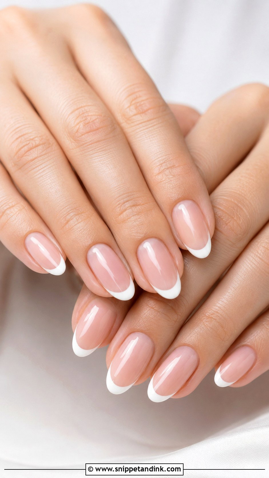 Bride French Tip Nails - Snippet and Ink - 20 Nail Art Design for Bride Ideas
