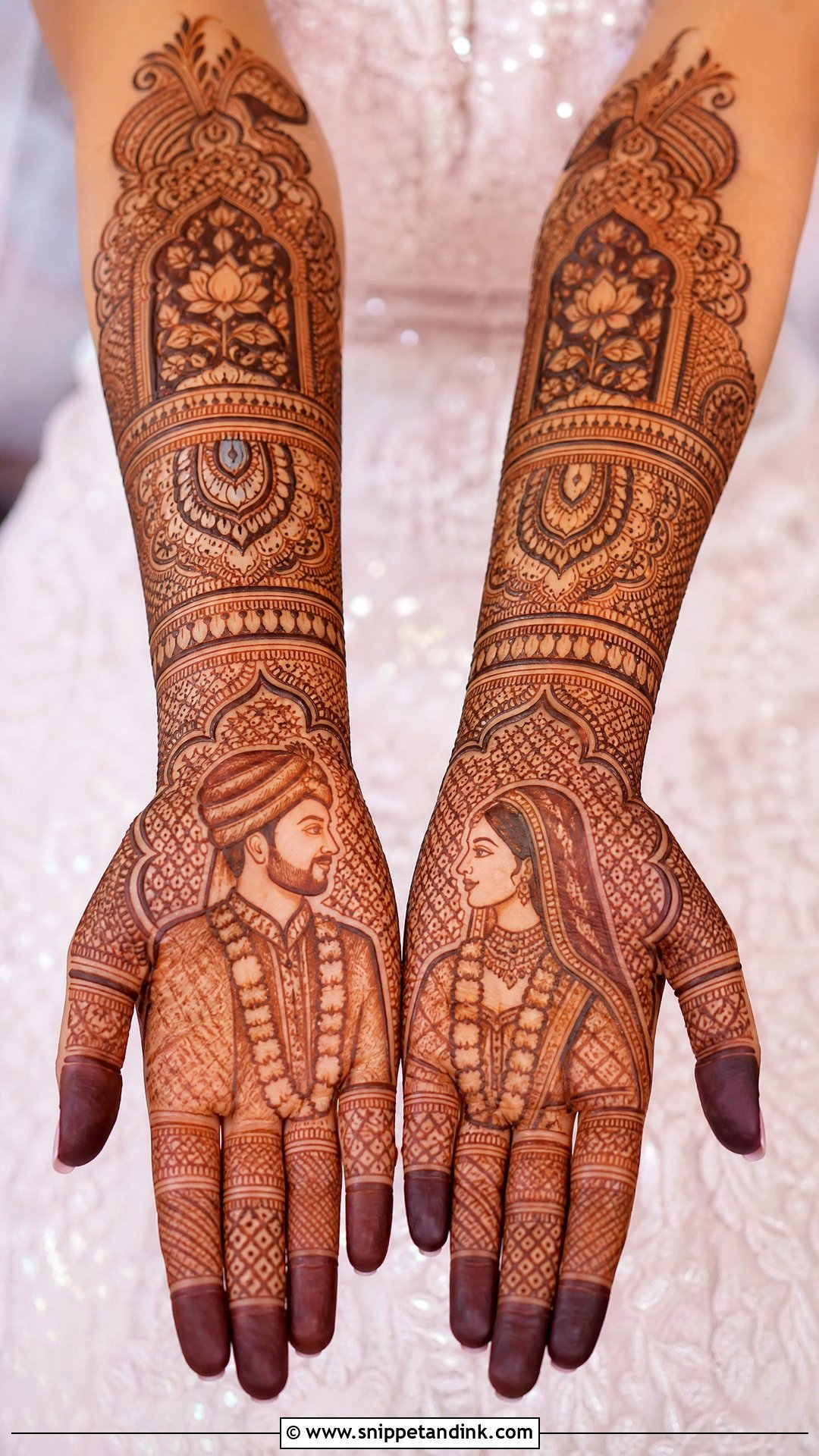 Bride Groom Mehndi Design - Snippet and Ink - 20 Bride Hand Mehndi Designs