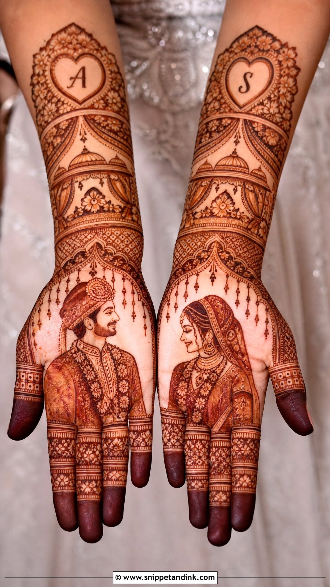 Bride Groom Mehndi Design - Snippet and Ink - 25 Unique Mehndi Designs for Wedding