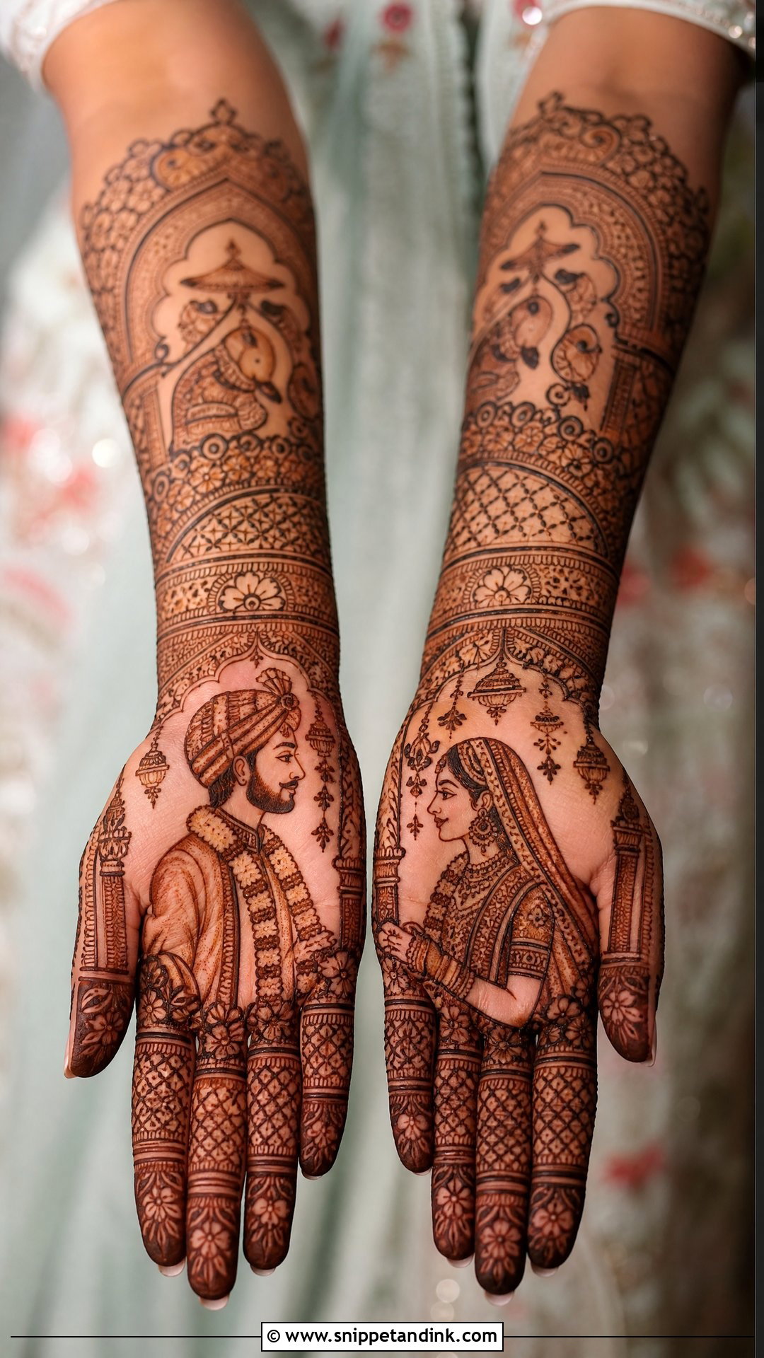 Bride Groom Mehndi Design - Snippet and Ink - 20 Bridal Mehndi Design Indian Weddings Ideas