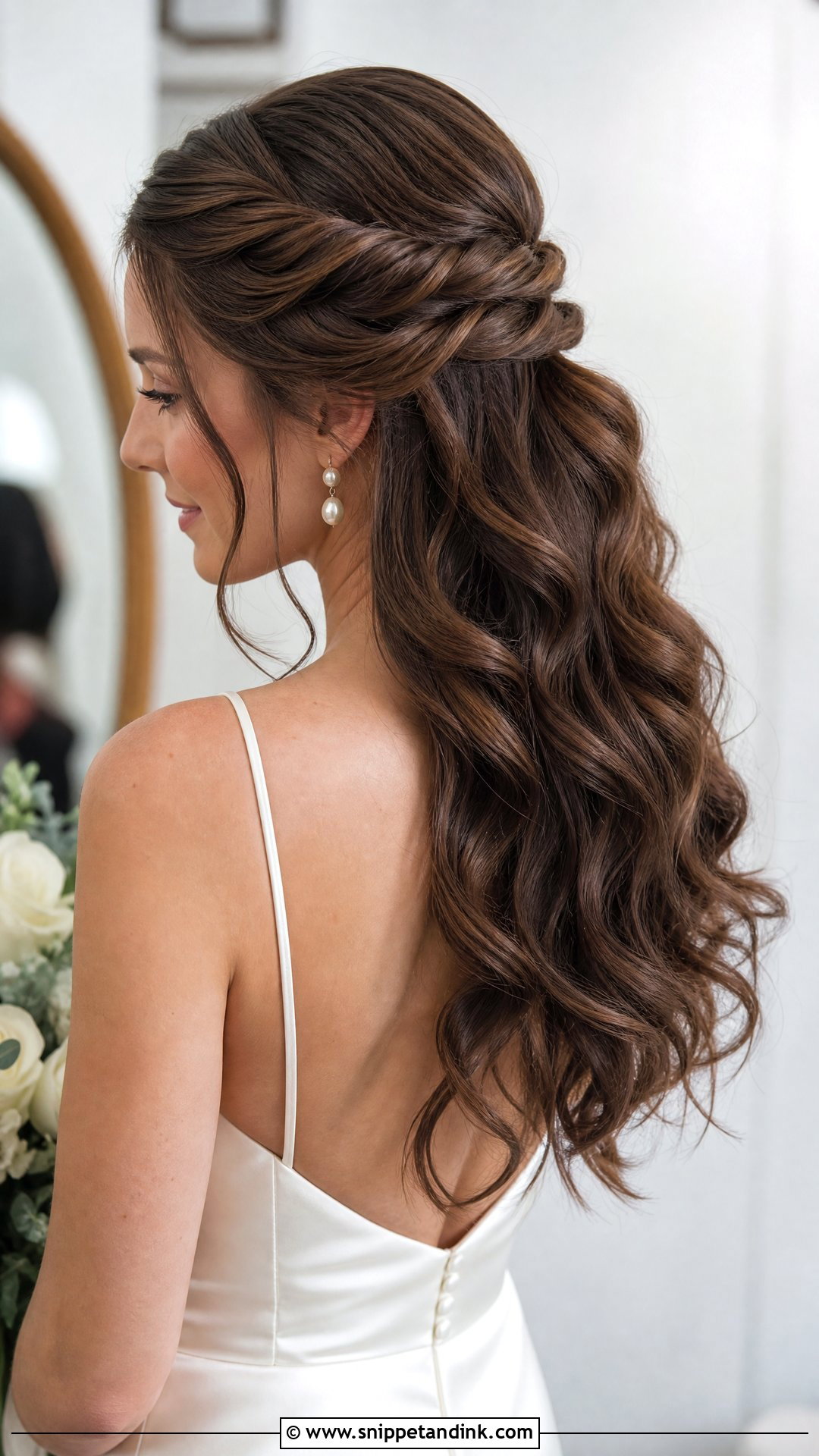 Bride Hair Curls Half Up - Snippet and Ink - 15 Bride Hair Curls