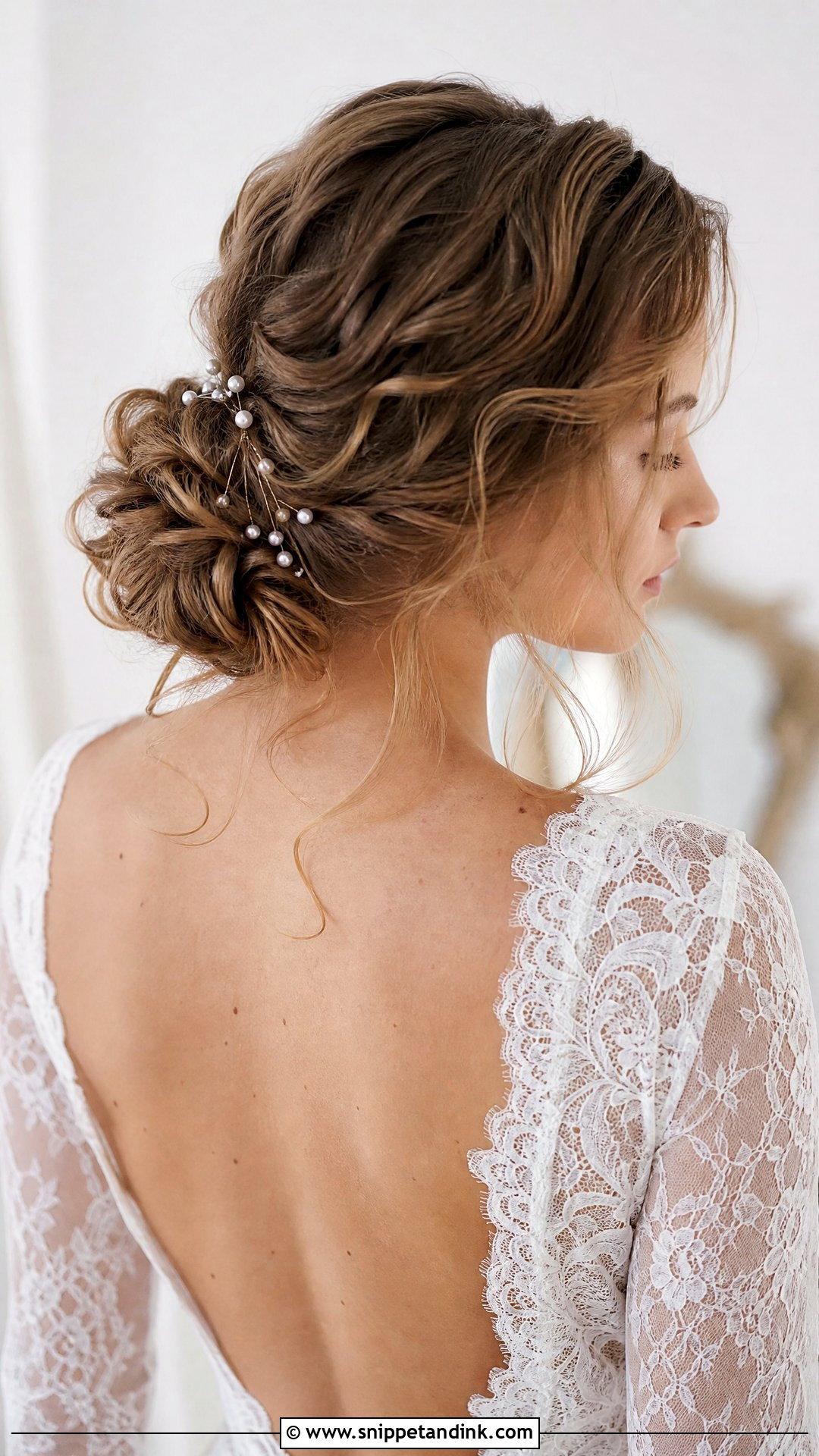 Bride Hair Curls Low Bun - Snippet and Ink - 15 Bride Hair Curls