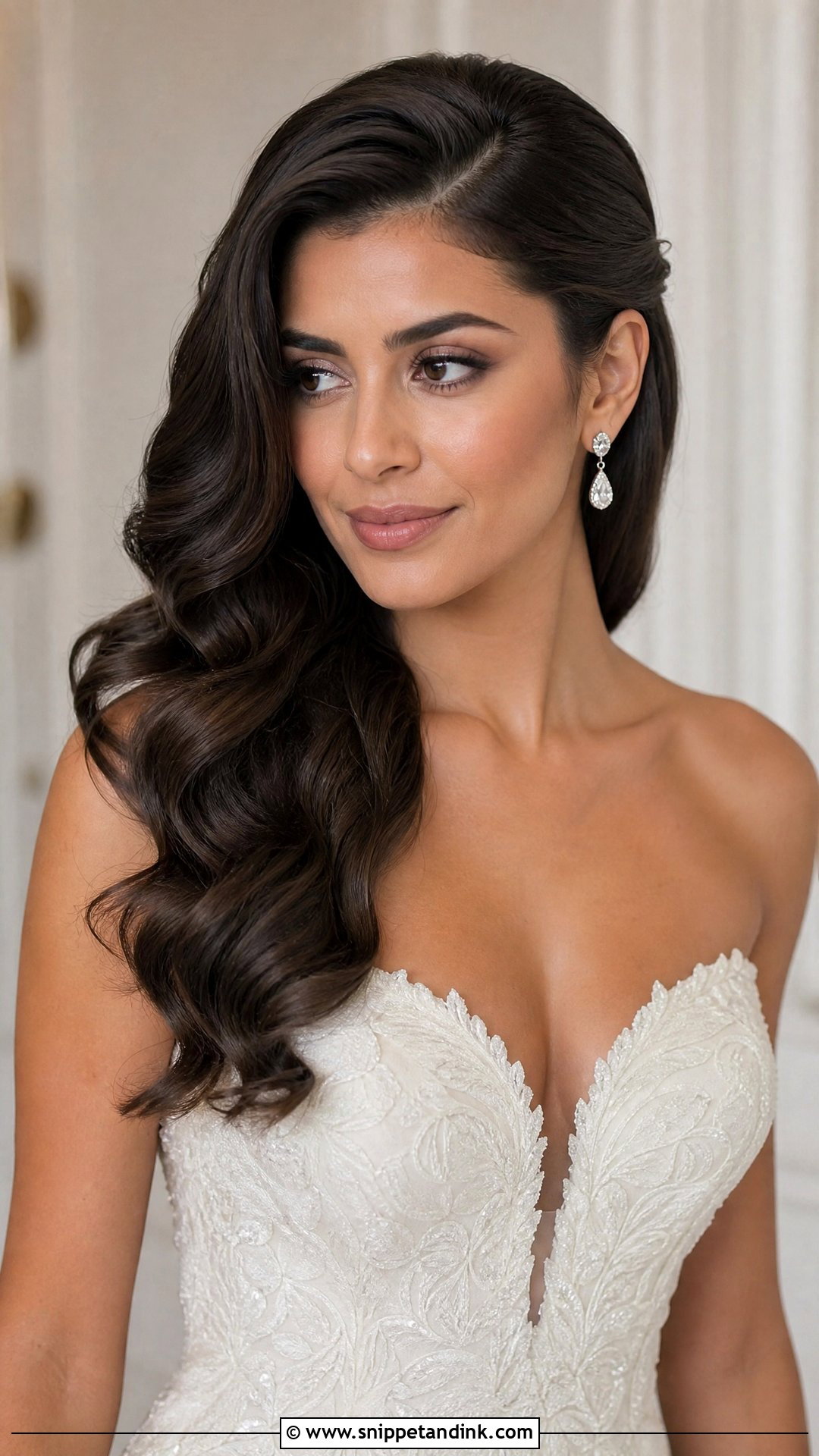 Bride Hair Curls Side Part - Snippet and Ink - 15 Bride Hair Curls