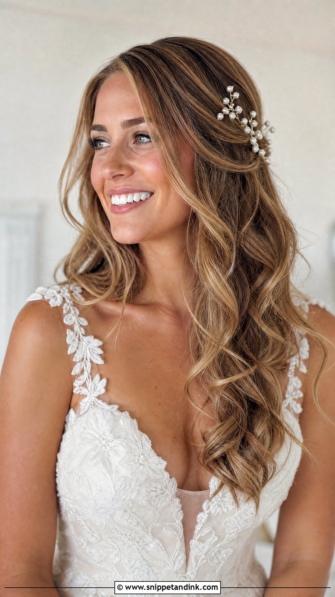 Bride Hair Down Loose Curls - Snippet and Ink - 15 Bride with Hair Down Ideas