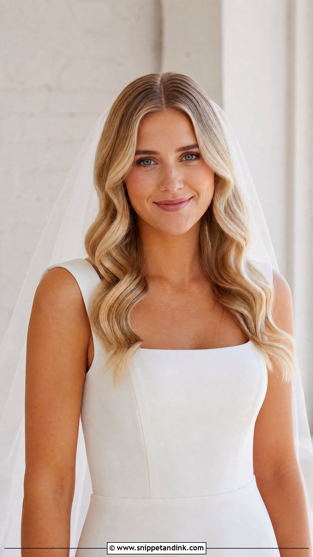 Bride Hair Down Middle Part Waves - Snippet and Ink - 15 Bride Hair Down Hairstyles